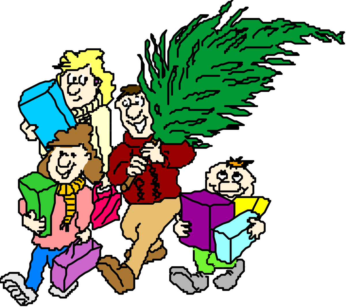 a group of people walking together clip art png transparent Group of People Walking Together - Vibrant Clipart Illustrations