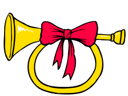 Yellow Bell with Red Bow Clipart - Festive Decoration for Every Occasion