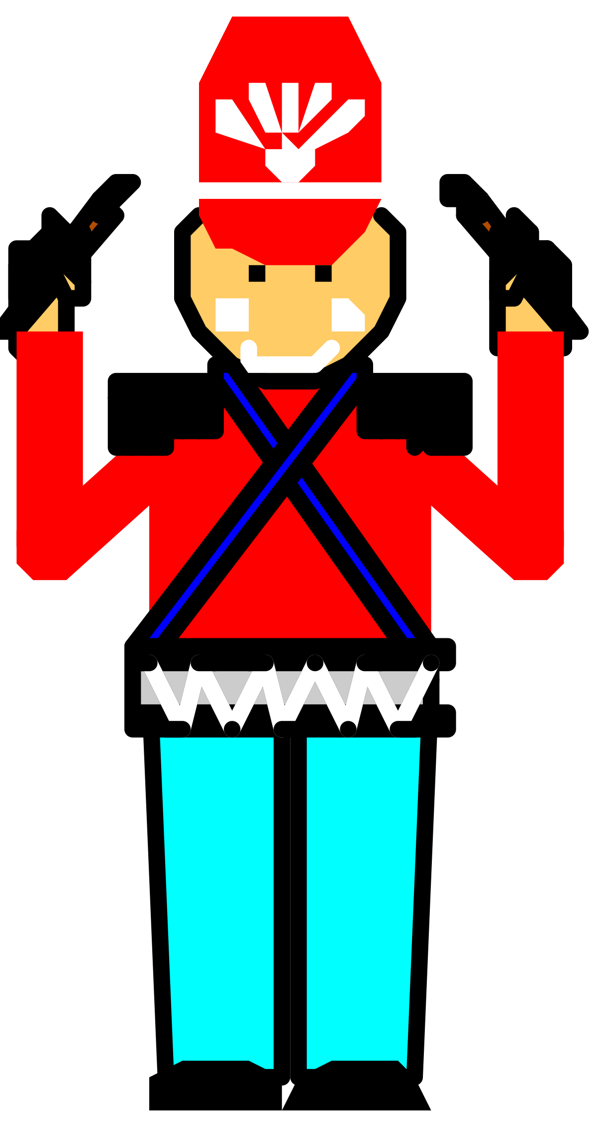 a cartoon character with a sword and a red hat clip art png transparent Cartoon Character with Sword and Red Hat - Playful Clipart