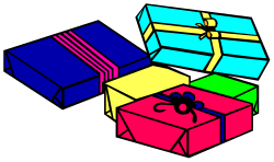 Gift Boxes with Ribbons Clipart - Perfect for Celebrations
