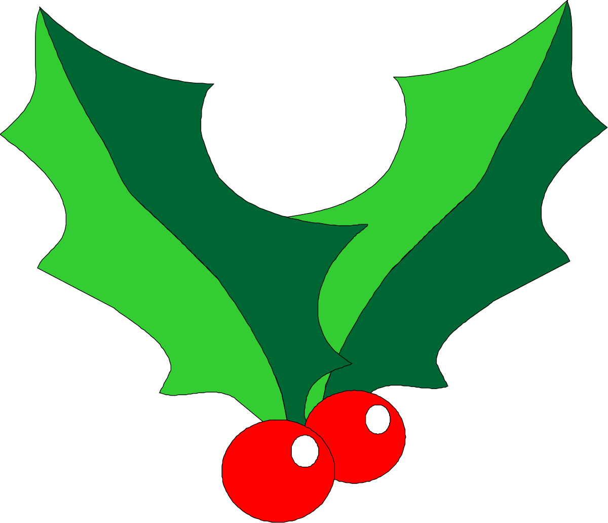 a holly with red berries clip art png transparent Holly with Red Berries Clipart - Vibrant Festive Decoration