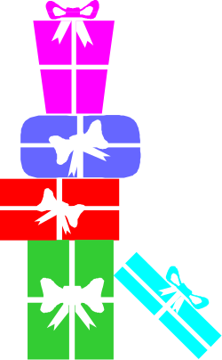 Colorful Gift Boxes with Bows - Vibrant Clipart for Celebrations