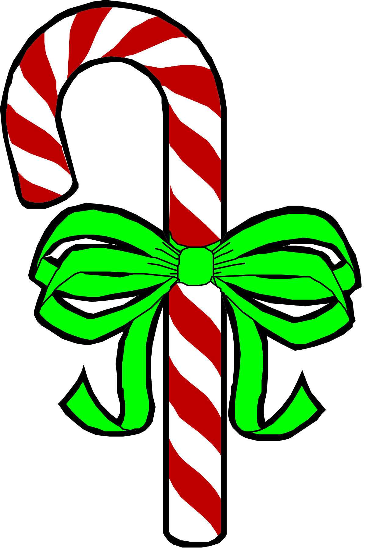 Candy Cane Clipart: Festive Sweet Treat Illustrations