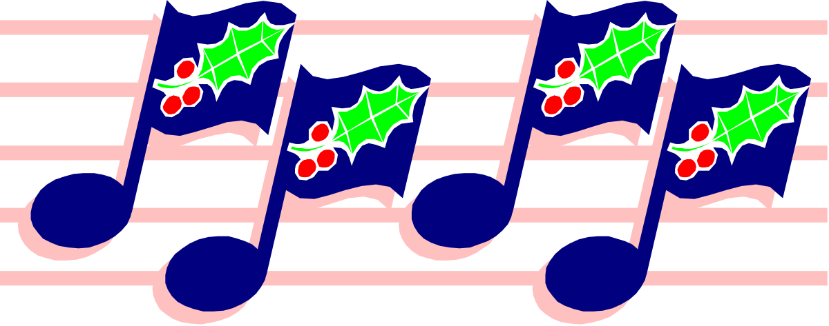 a christmas music note with holly and holly leaves clip art png transparent Christmas Music Note with Holly and Leaves - Festive Clipart