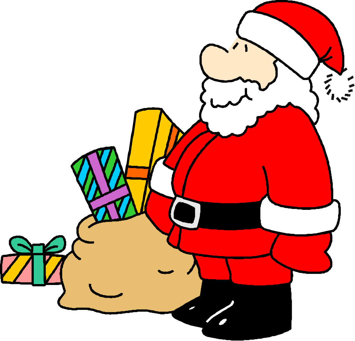 Santa Claus Clipart: Festive Holiday Character Illustrations