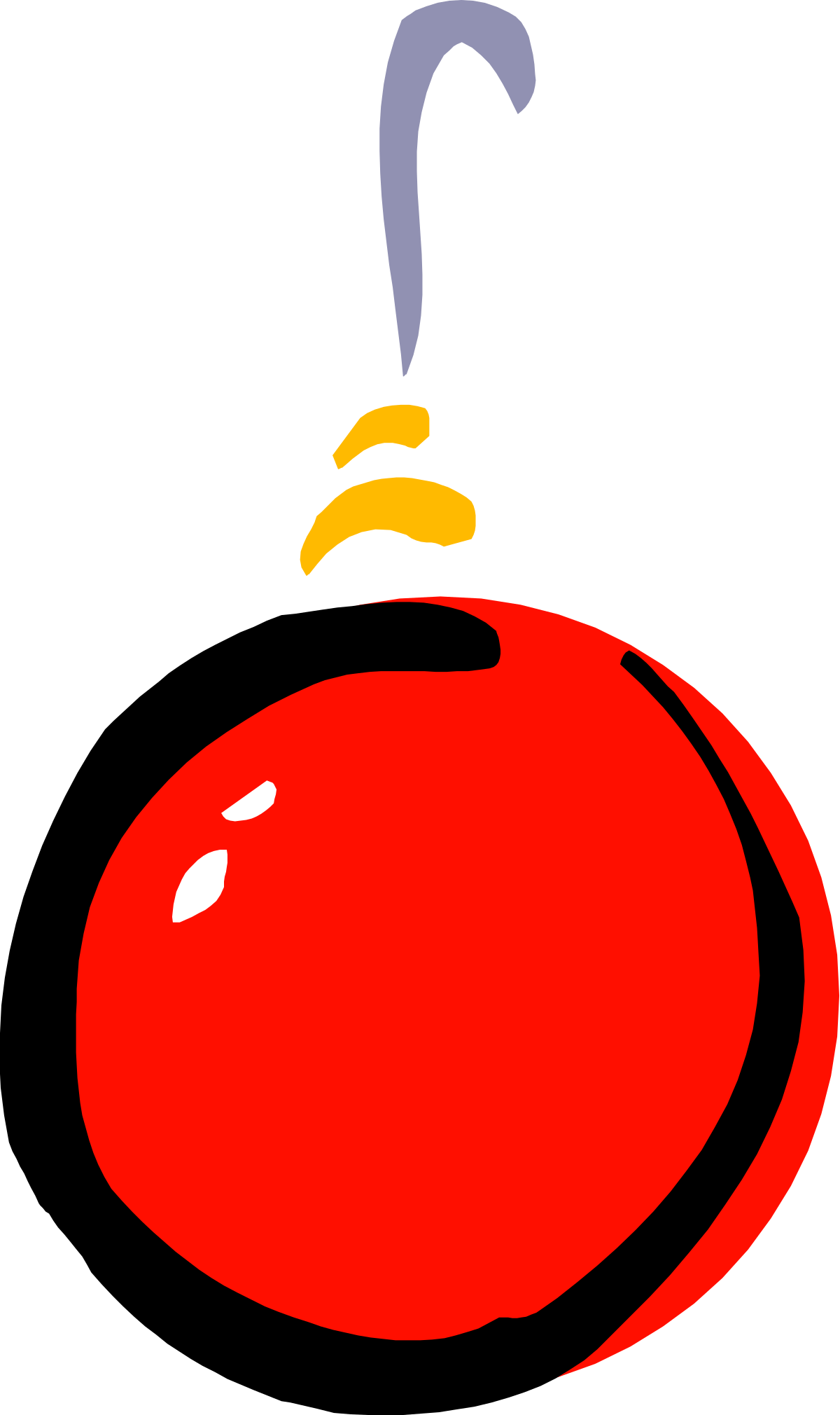 Red Bell with Yellow Accent - Vibrant Clipart for Festive Themes