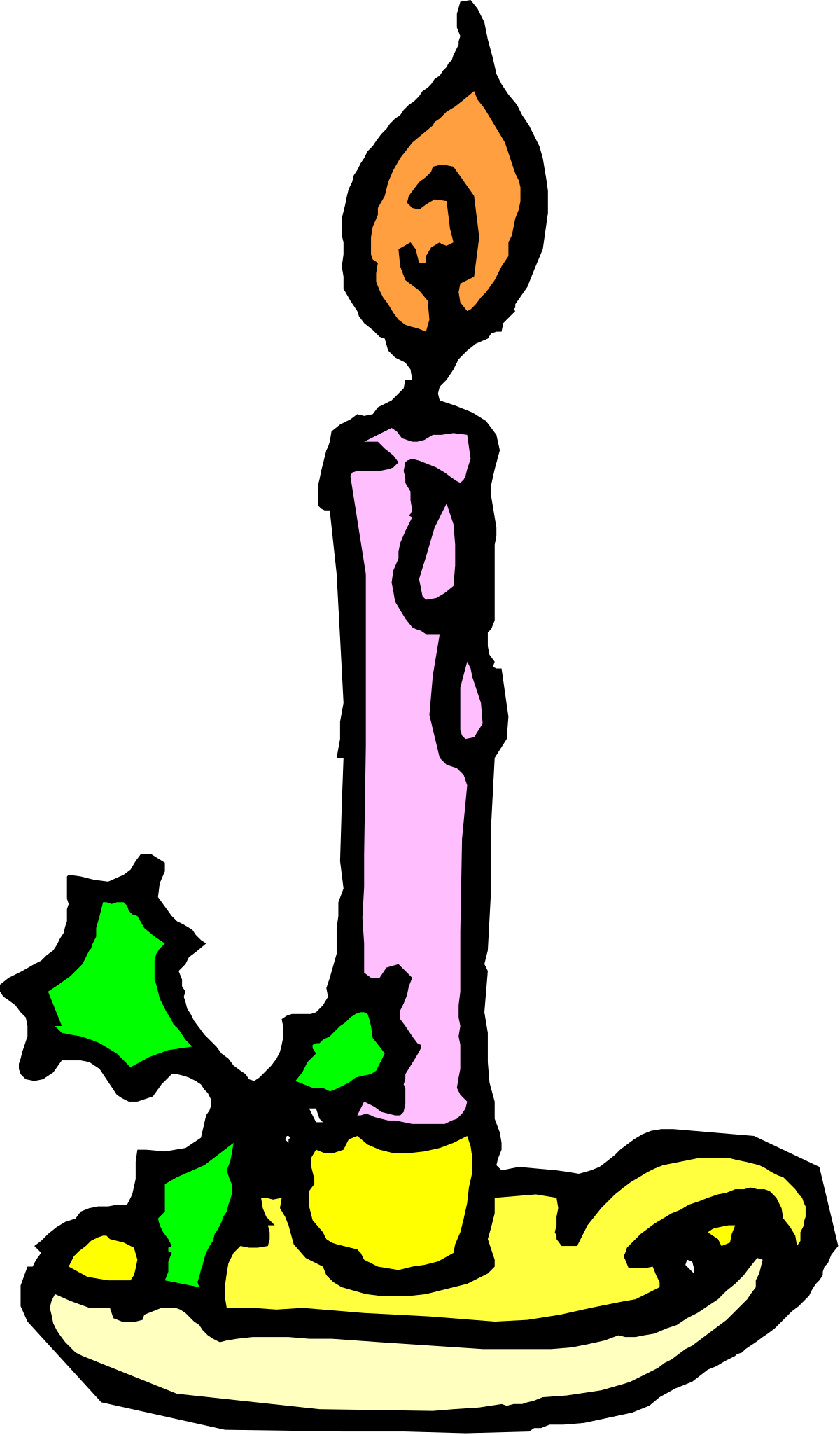 a candle with a candle on top of it clip art png transparent Candle with a Candle on Top - Charming Clipart for Your Projects