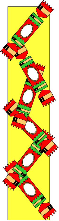 Red, Green, and Yellow Stripe Flag Clipart