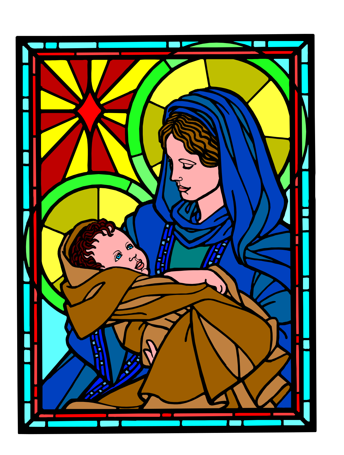 a stained stained glass window clip art png transparent Stained Glass Window Clipart - Vibrant Architectural Artistry