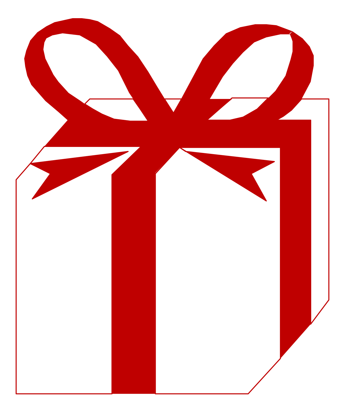 Red Gift Box with Bow - Perfect Clipart for Celebrations