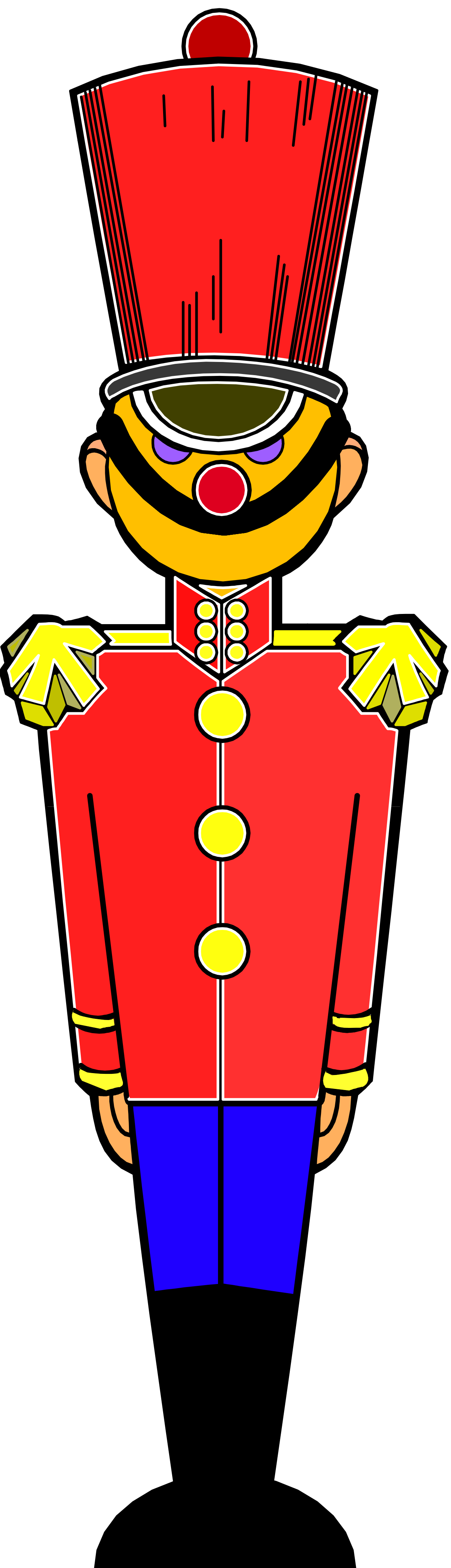 a cartoon character in a red uniform clip art png transparent Toy Soldier Clipart: Cartoon Character in Red Uniform