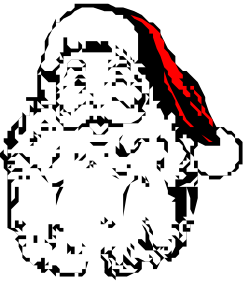 Red Beard Silhouette: A Striking White Man Clipart