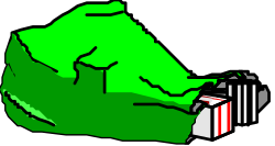 Green Map with Red Stripe Clipart: Perfect for Travel and Navigation