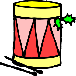 Drum with Green Arrow Clipart for Creative Projects