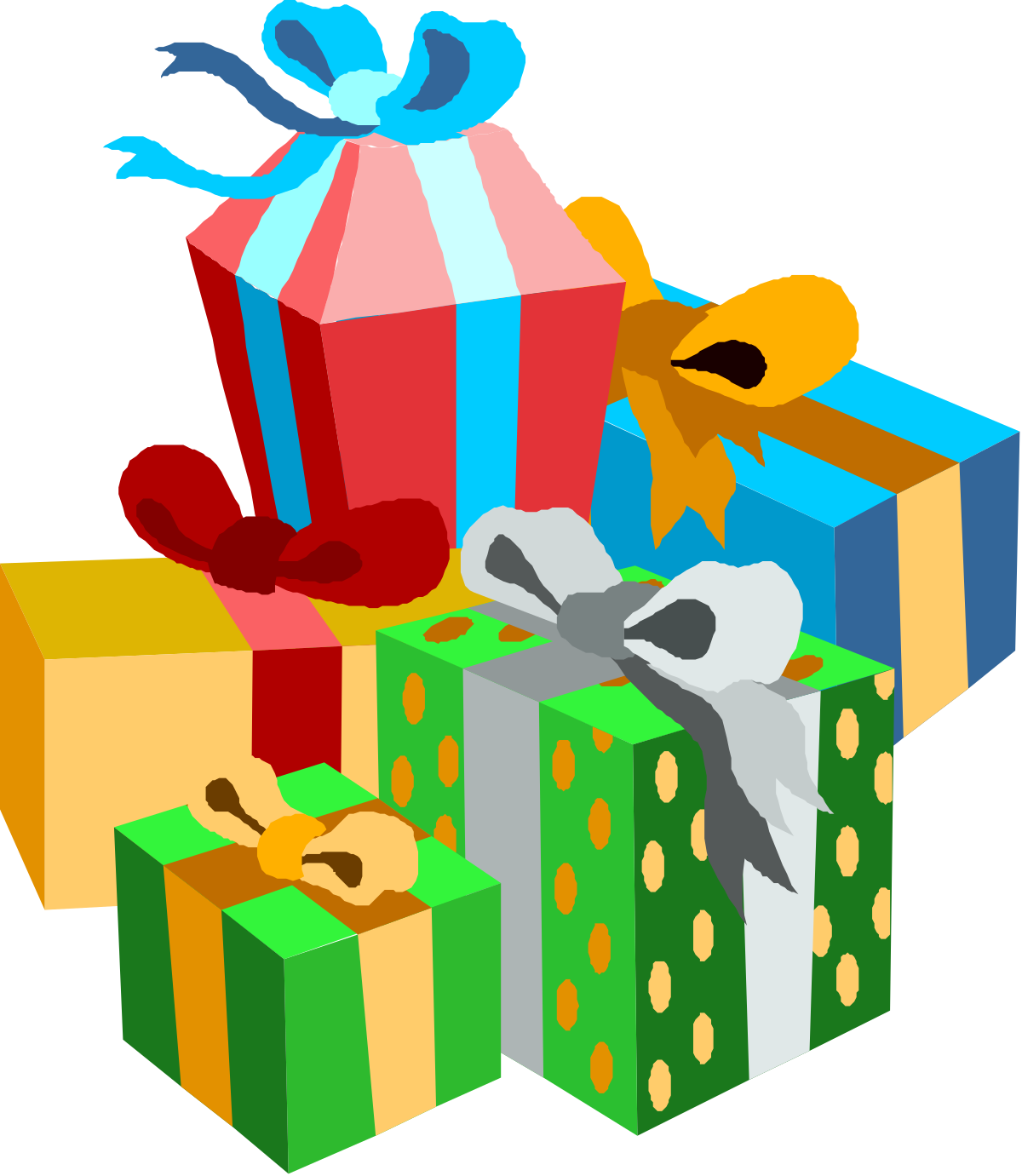 Colorful Presents Clipart: Celebrate with Vibrant Gifts