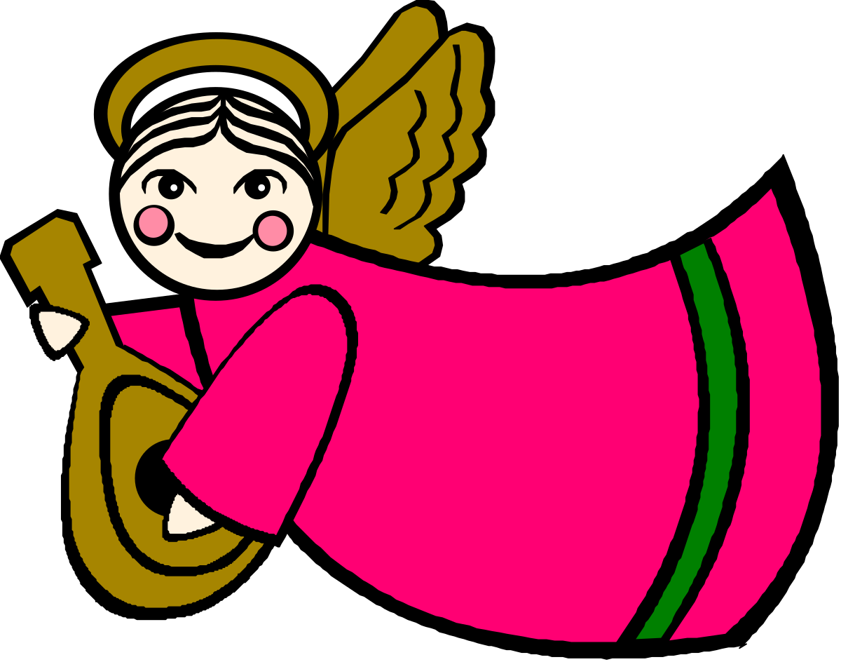 Angel Clipart with Cross - Divine Symbolism for Your Projects