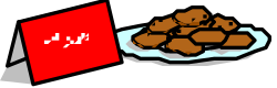 Bowl of Food with Red Flag Clipart - Perfect for Visual Projects