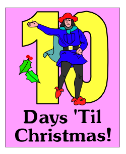 Cartoon Character with Number 10 - Fun Clipart for All Ages