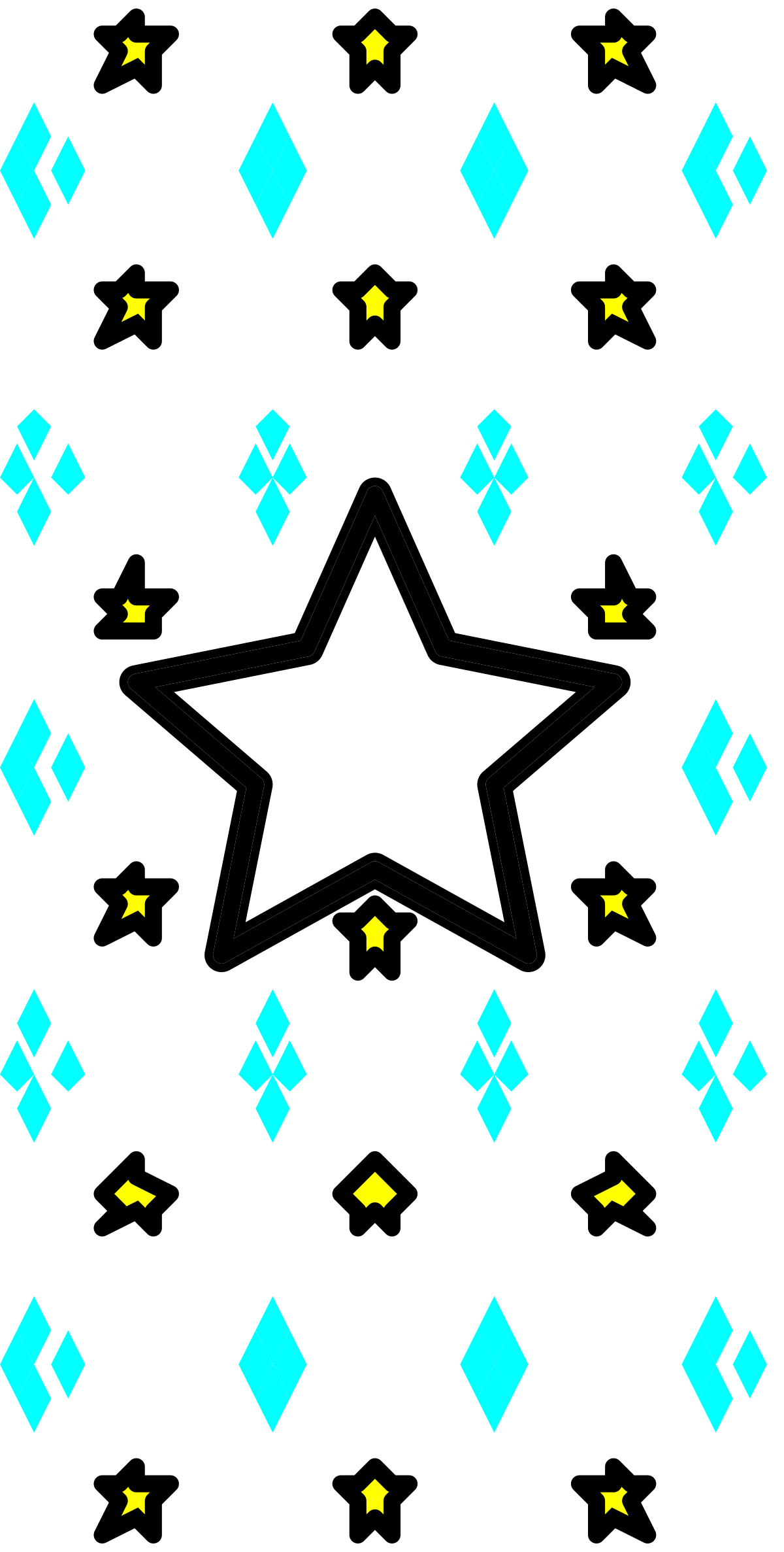 Star on Black Background Clipart  Elegant Night Sky Illustration