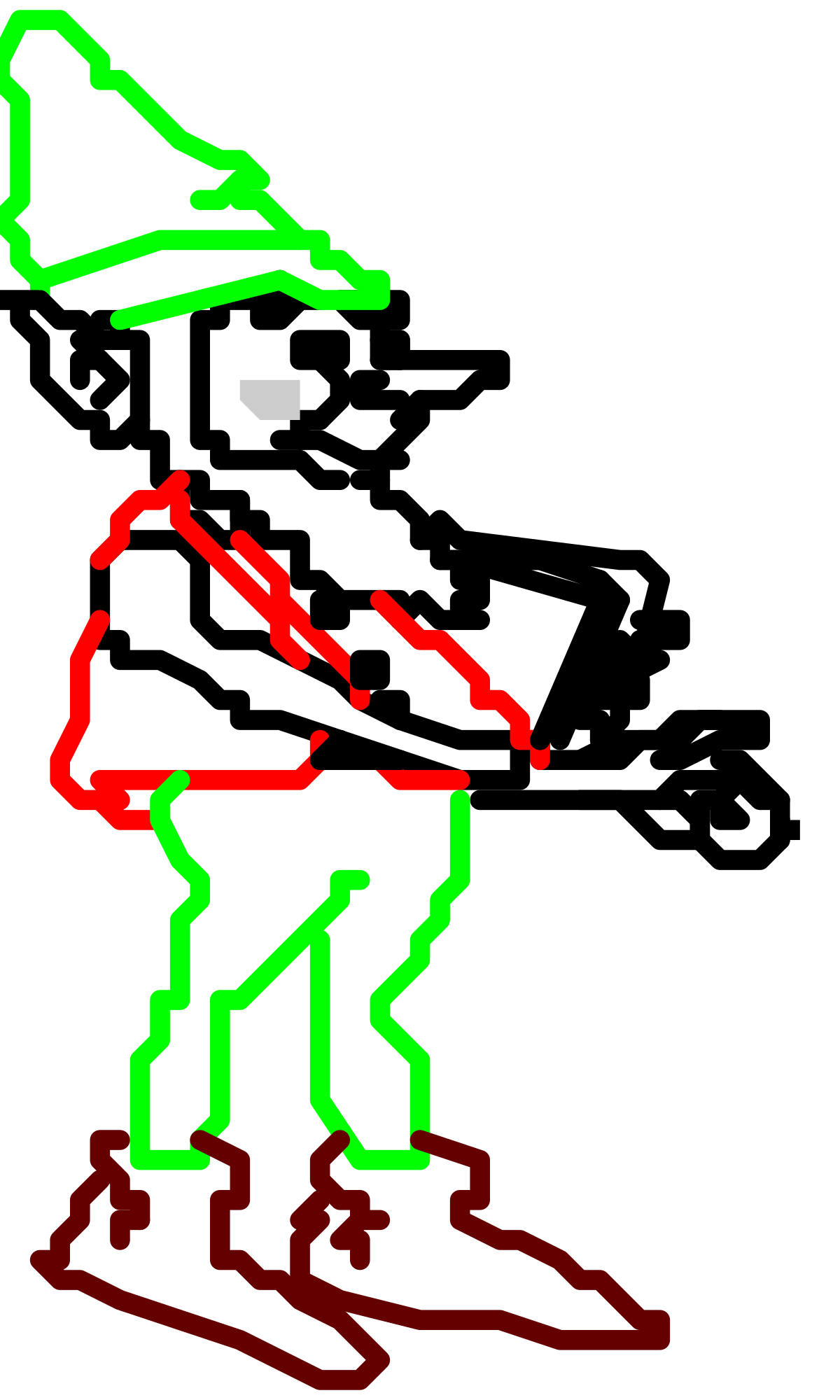 a drawing of a man with a hat and a green and red shirt clip art png transparent Man with Hat in Green and Red Shirt Clipart