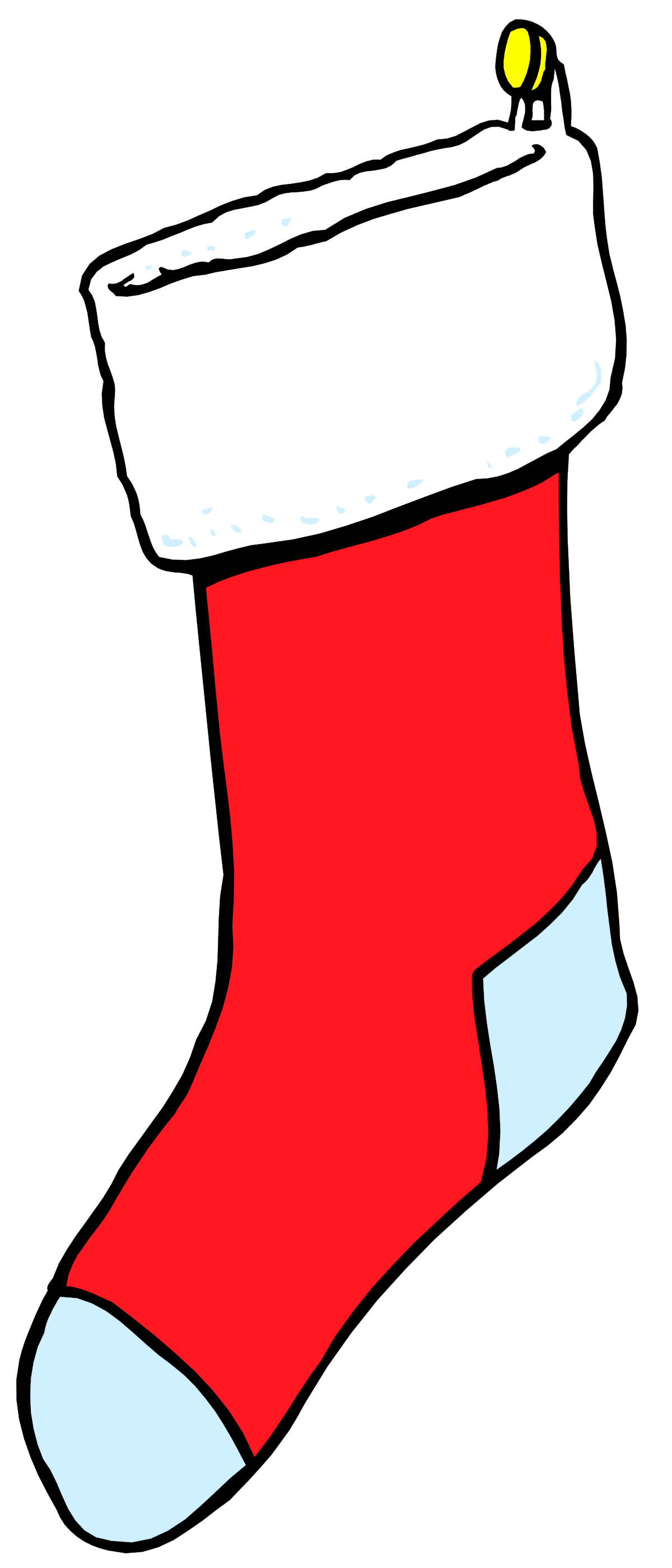 Red Christmas Stocking Clipart for Festive Cheer