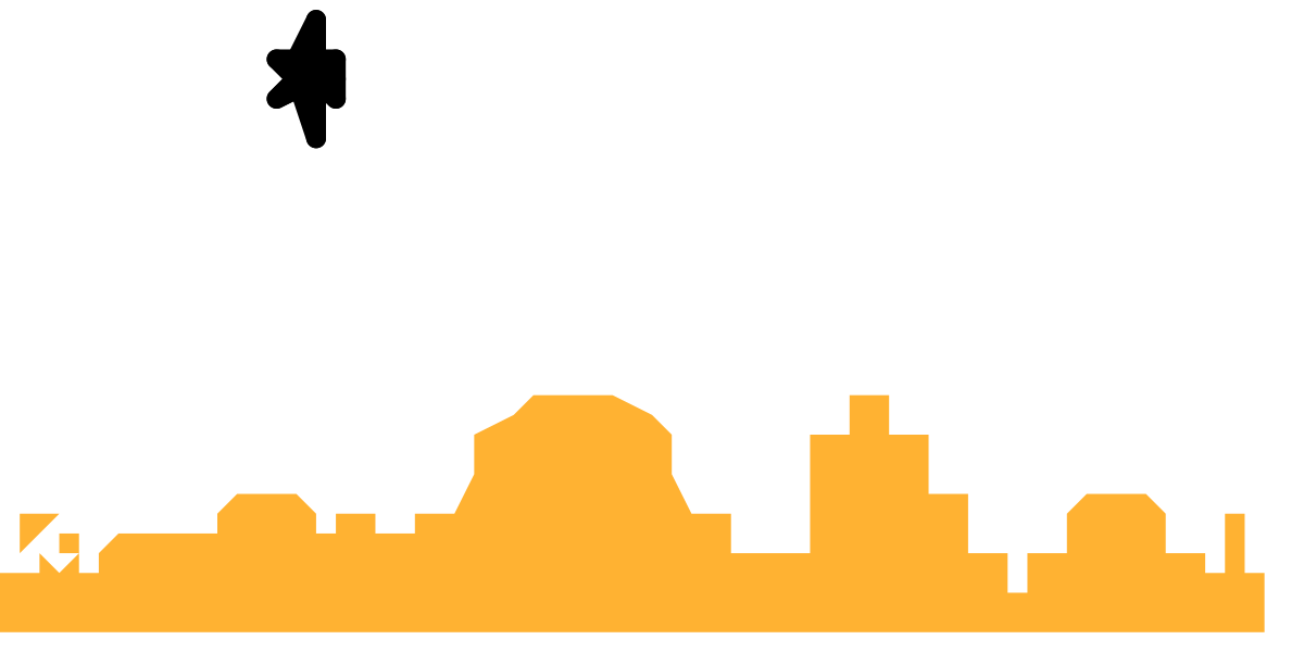 City Skyline Silhouette Clipart for Urban Themes