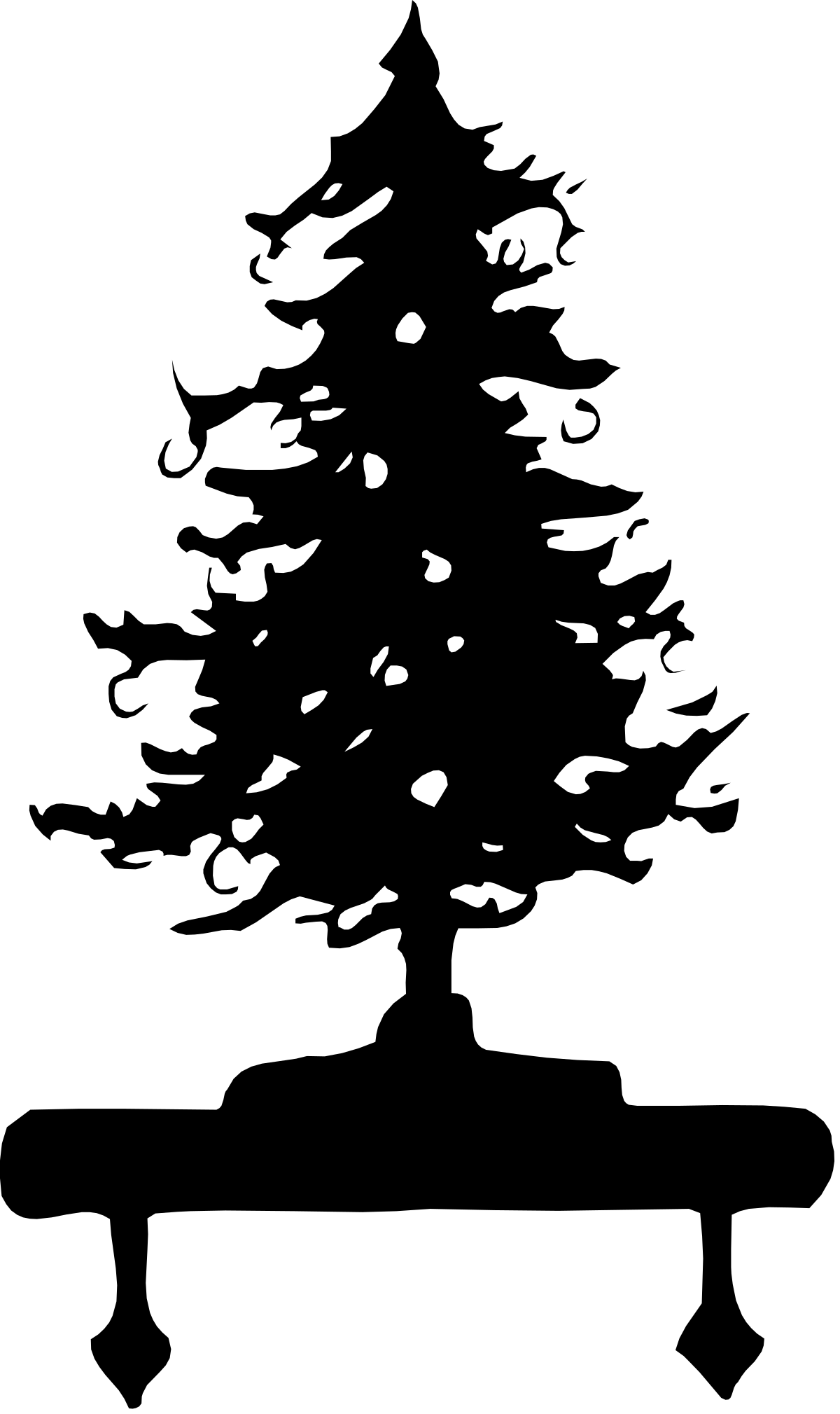 Bird Flying Silhouette Clipart - Black and White Design