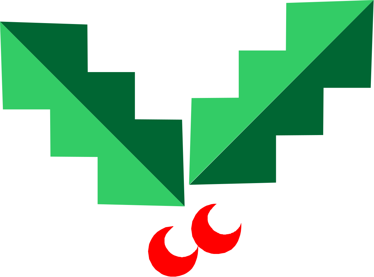 Vibrant Red Dot Logo: Green and Red Clipart for Impactful Branding