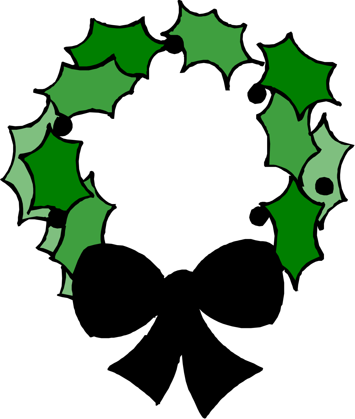 Green Star on Black Background - Unique Clipart for Creative Projects