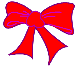Red Bow on Black Background - Stunning Clipart for Every Occasion