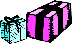 Gift Box with Bow Clipart: Perfect for Celebrations and Occasions