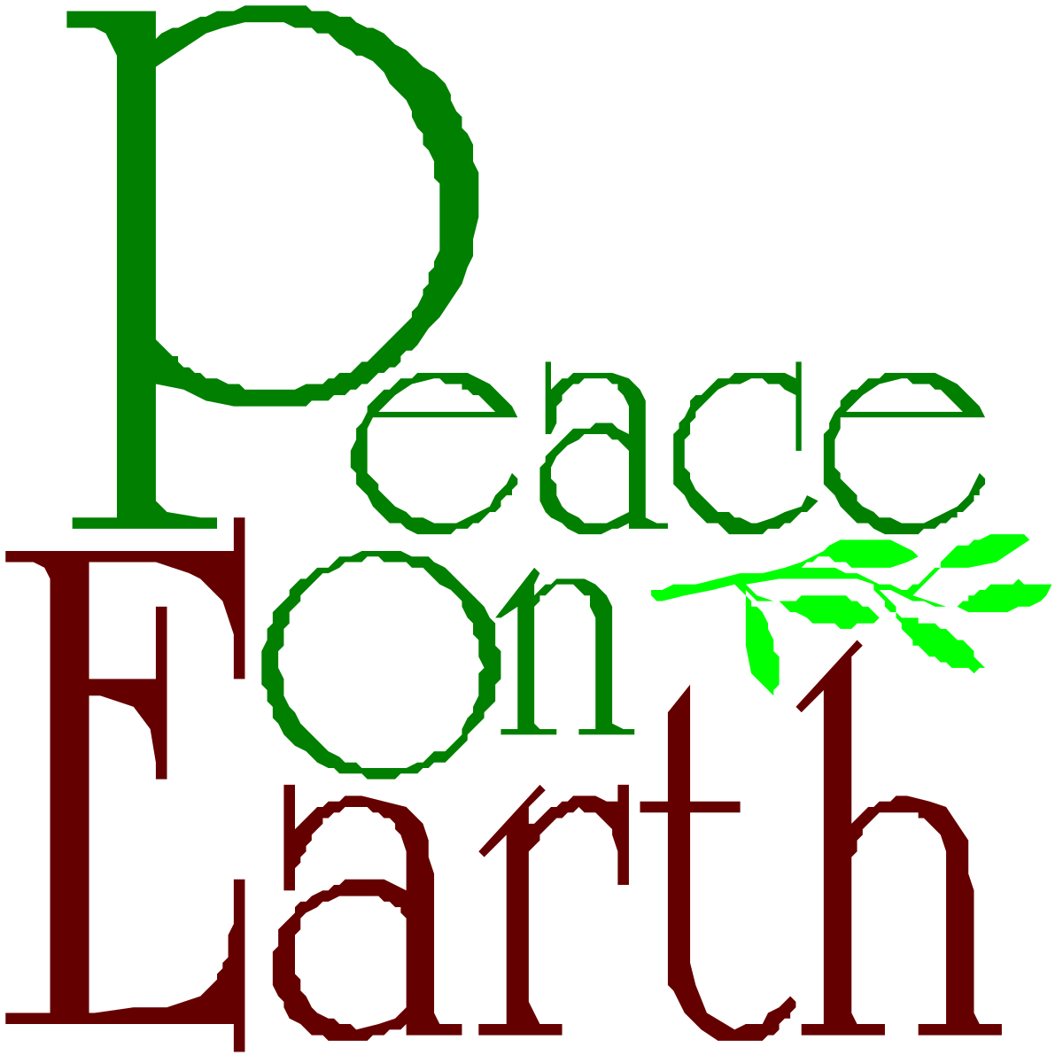 Peace on Earth Clipart: Beautiful Nature Scenes and Harmony Symbols