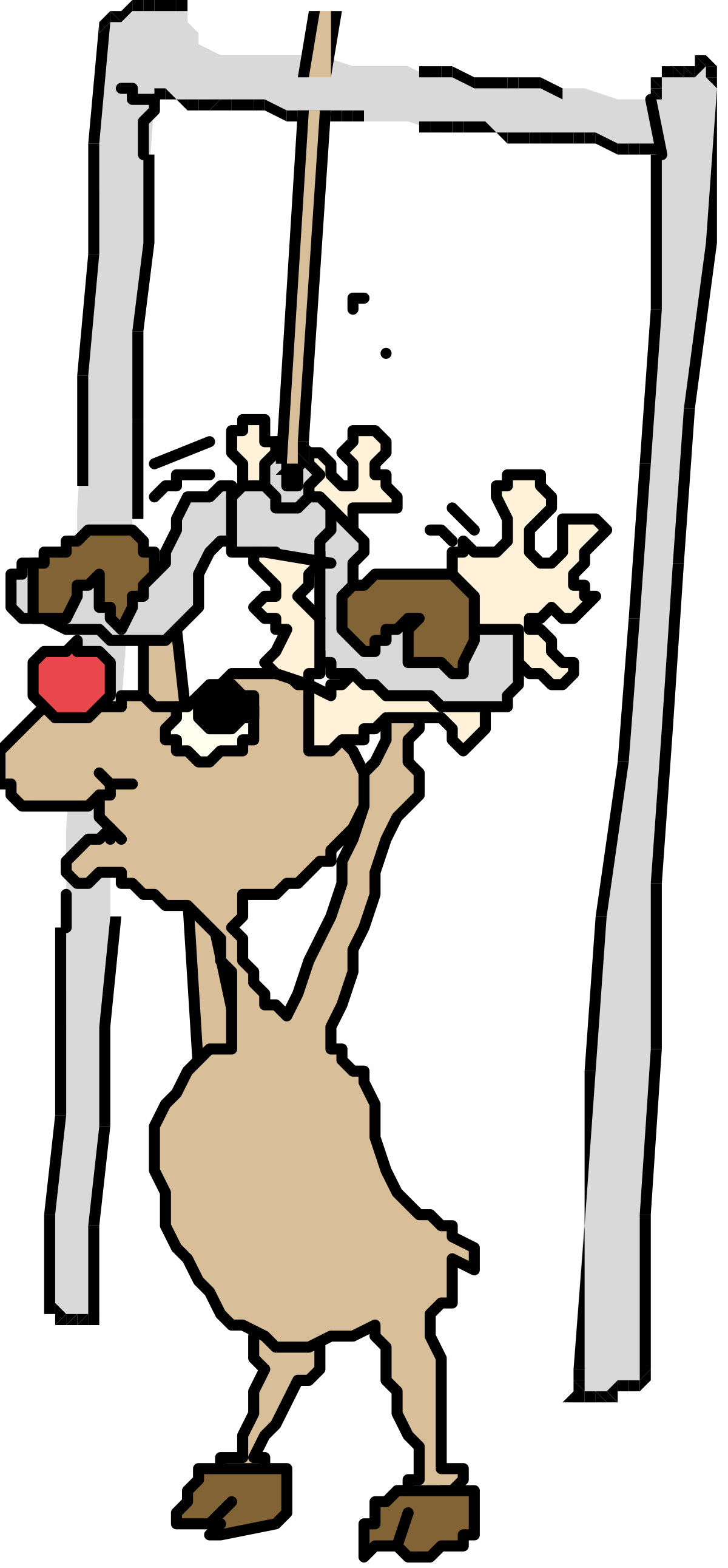 Cartoon Bear Holding a Sticker - Fun and Whimsical Clipart