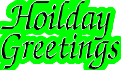 None Holiday Greetings Logo Clipart for Festive Celebrations