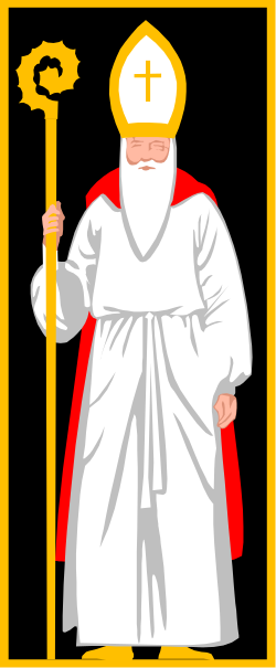 Priest Holding Staff Clipart - Religious Symbolism