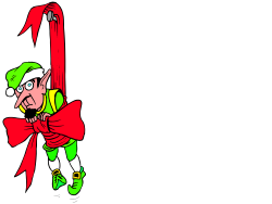 Cartoon Character with Red Bow and Green Shoes Clipart