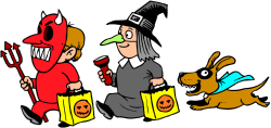 Witches and Devil Characters Clipart for Halloween Fun