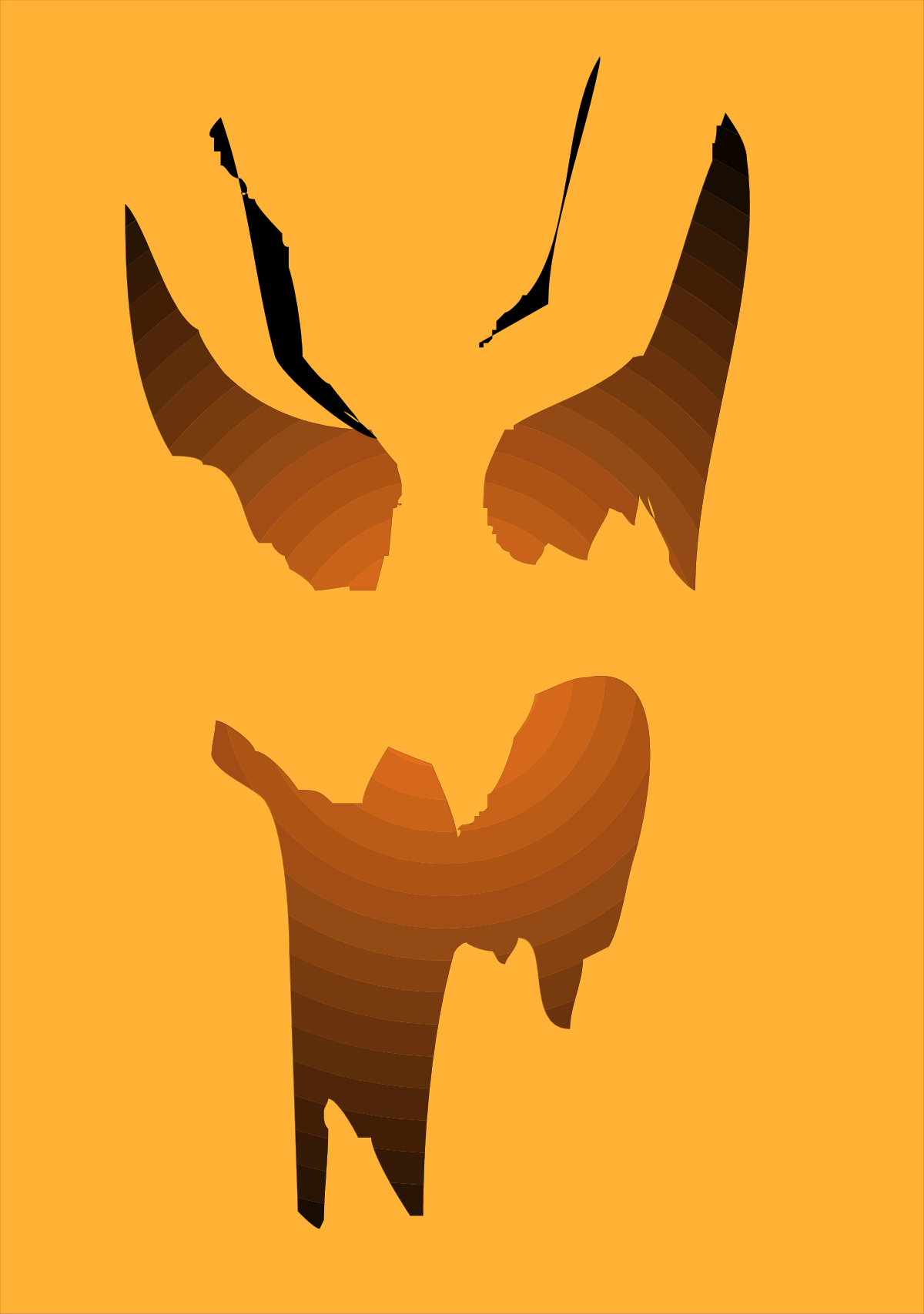 Silhouette of a Paper Face Clipart: Unique Creative Elements for Your Projects