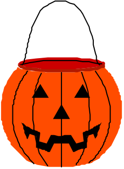 Pumpkin Clipart with Face Cut-Out for Halloween Fun