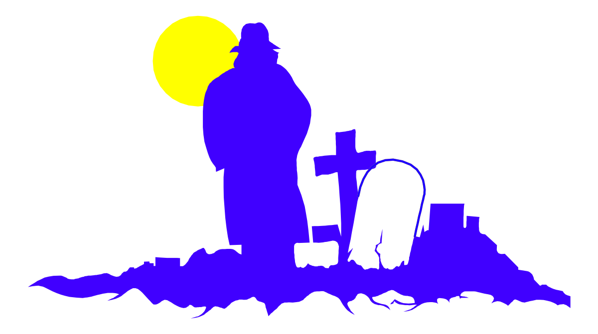 Silhouette of a Man with Shovel - Versatile Clipart for Gardening Projects