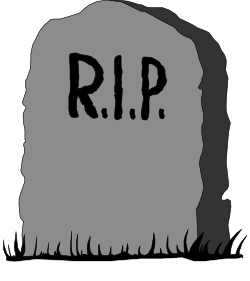 Tombstone Clipart with RIP Inscription - Perfect for Halloween and Memorial Designs