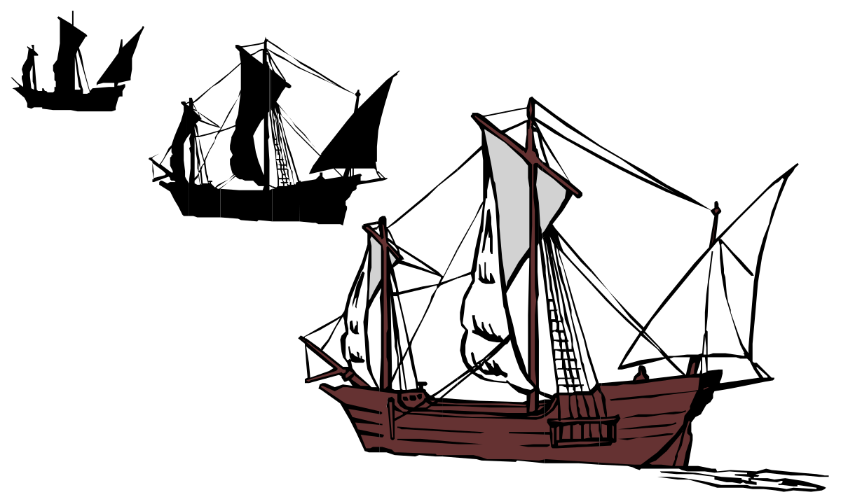 Pirate Ship with White Sail - Stunning Clipart for Adventure Themes