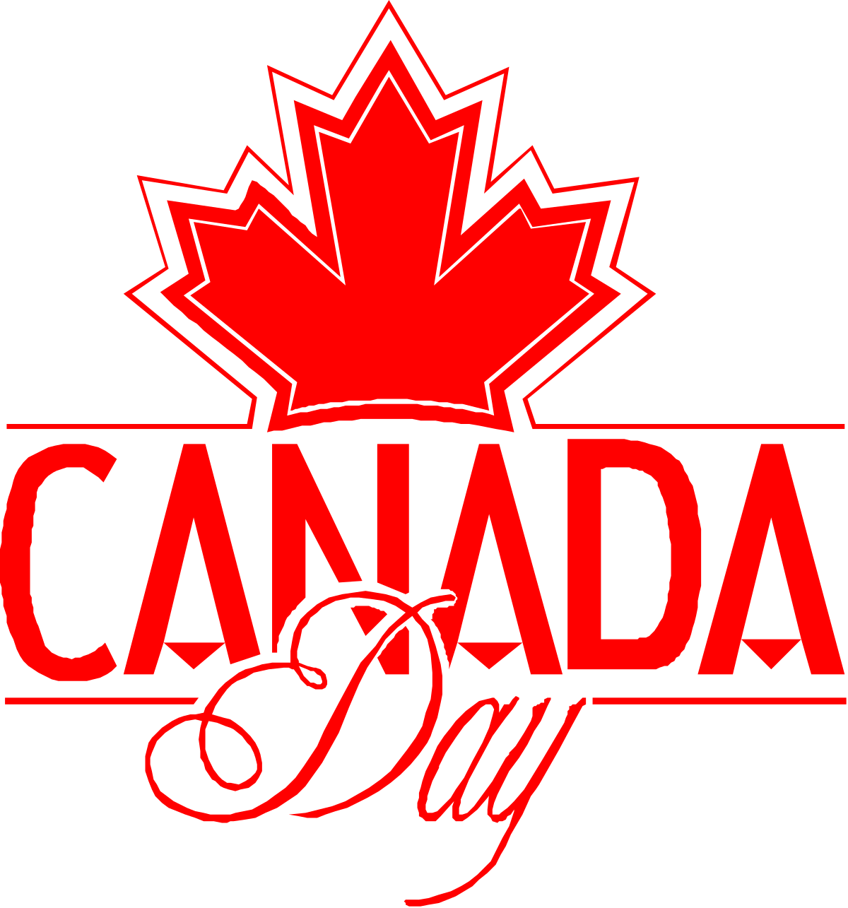 Canada Day Celebration Logo Clipart - Festive Designs for Parades and Events