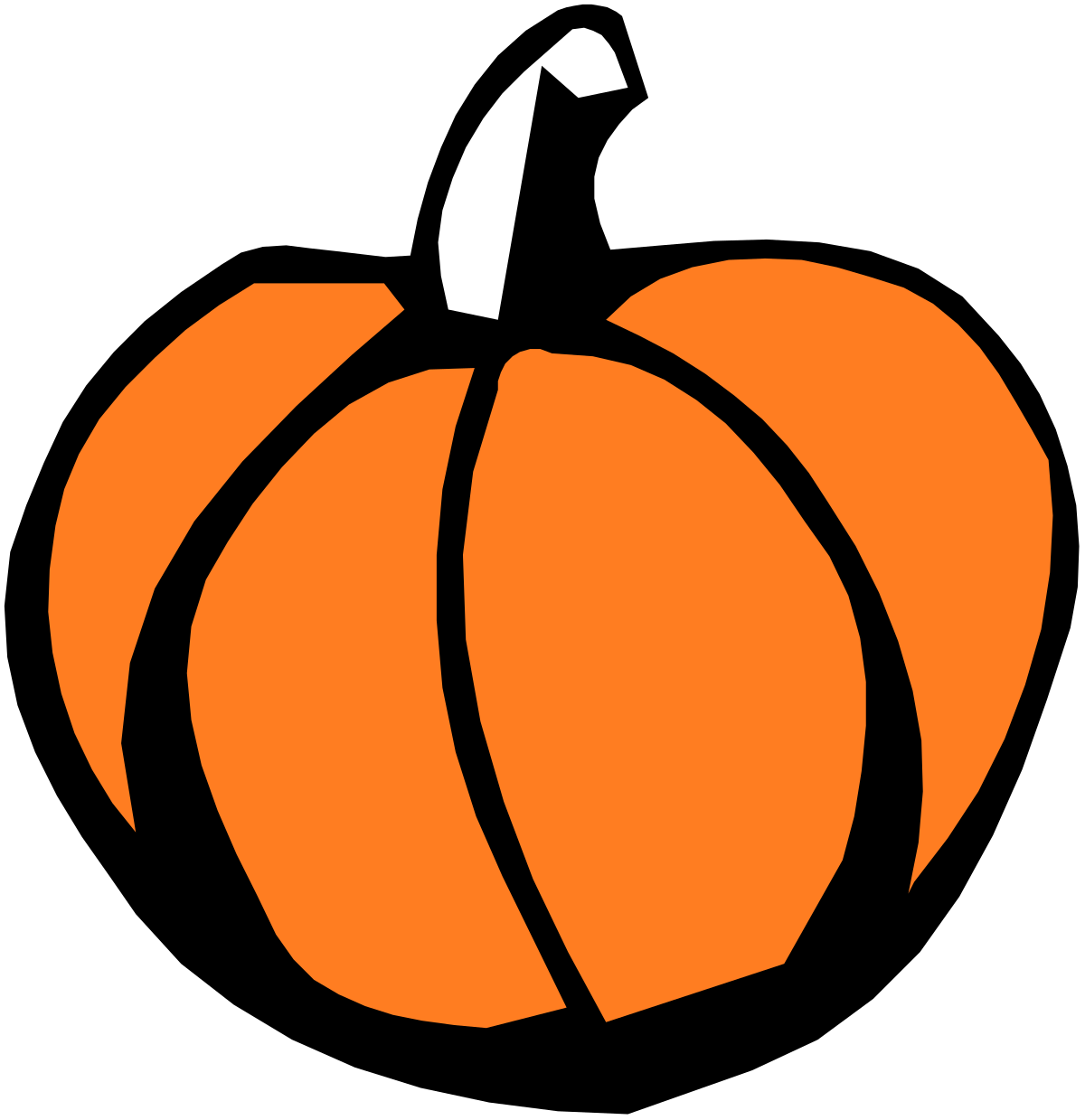 a pumpkin with a white outline on it clip art png transparent Pumpkin Clipart with White Outline for Creative Projects