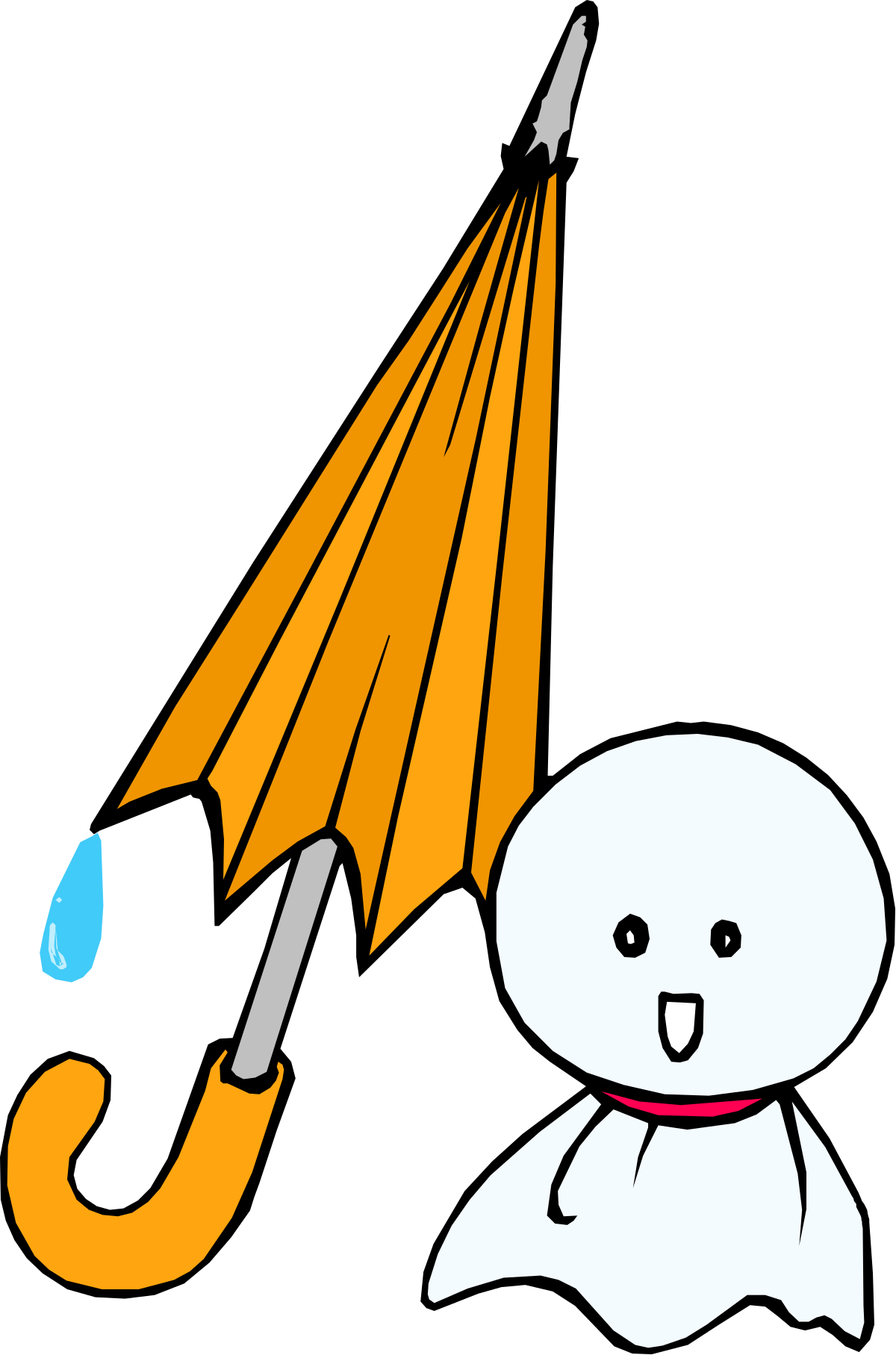 Smiling Cartoon Umbrella Clipart - Fun and Cheerful Designs