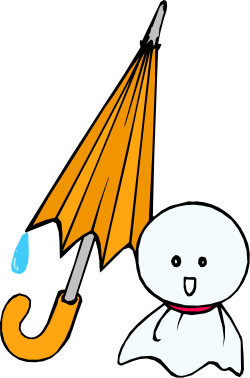 Smiling Cartoon Umbrella Clipart - Fun and Cheerful Designs