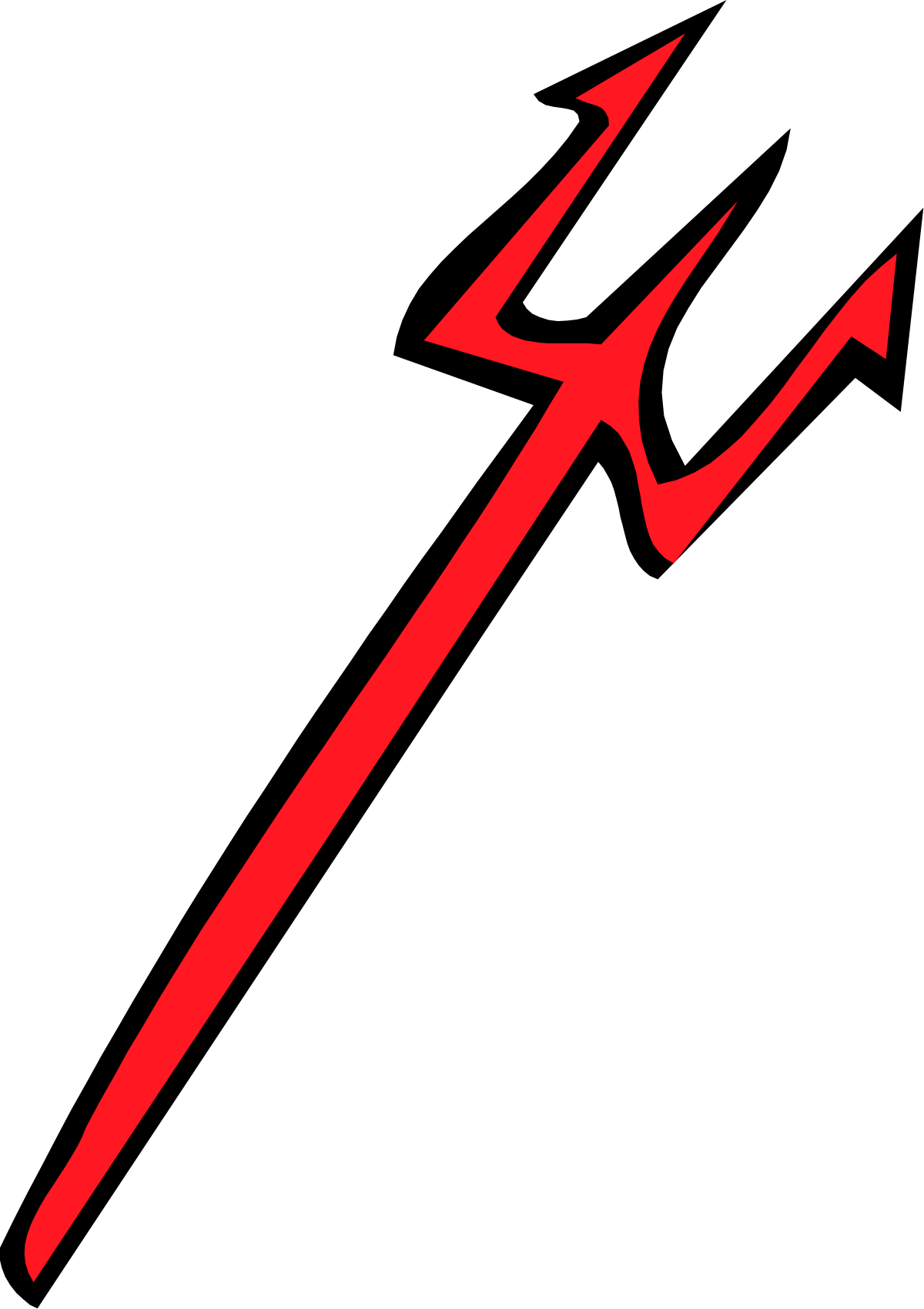 Red and Black Arrow Clipart on Bold Black Background
