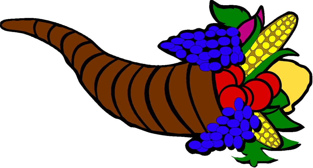 Turkey with Grapes: Whimsical Farm Clipart for Festive Themes