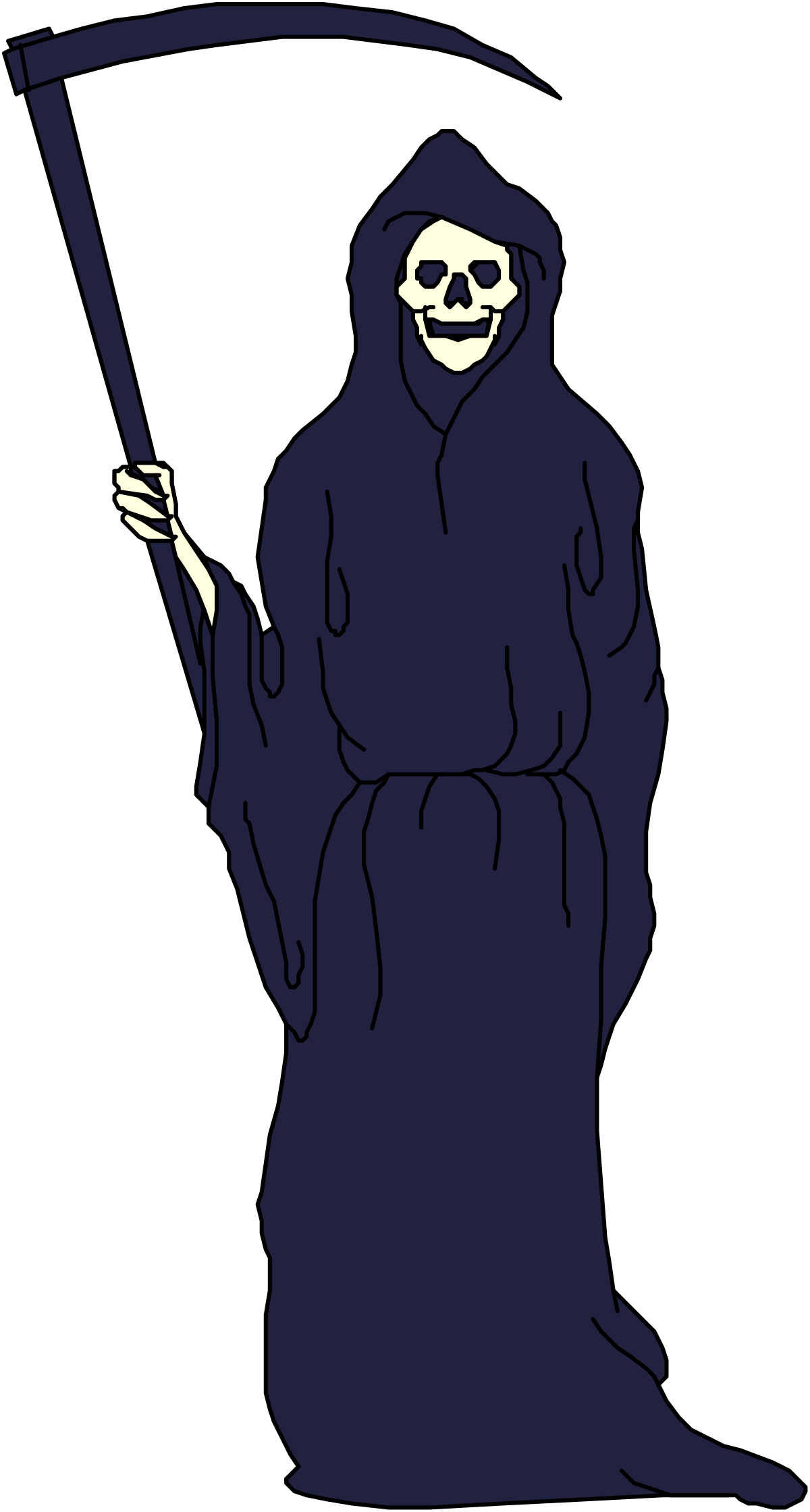 Grim Character Clipart - Dark and Eerie SVG Designs