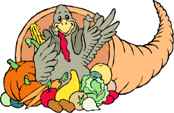 Turkey Feast with Fresh Vegetables Clipart